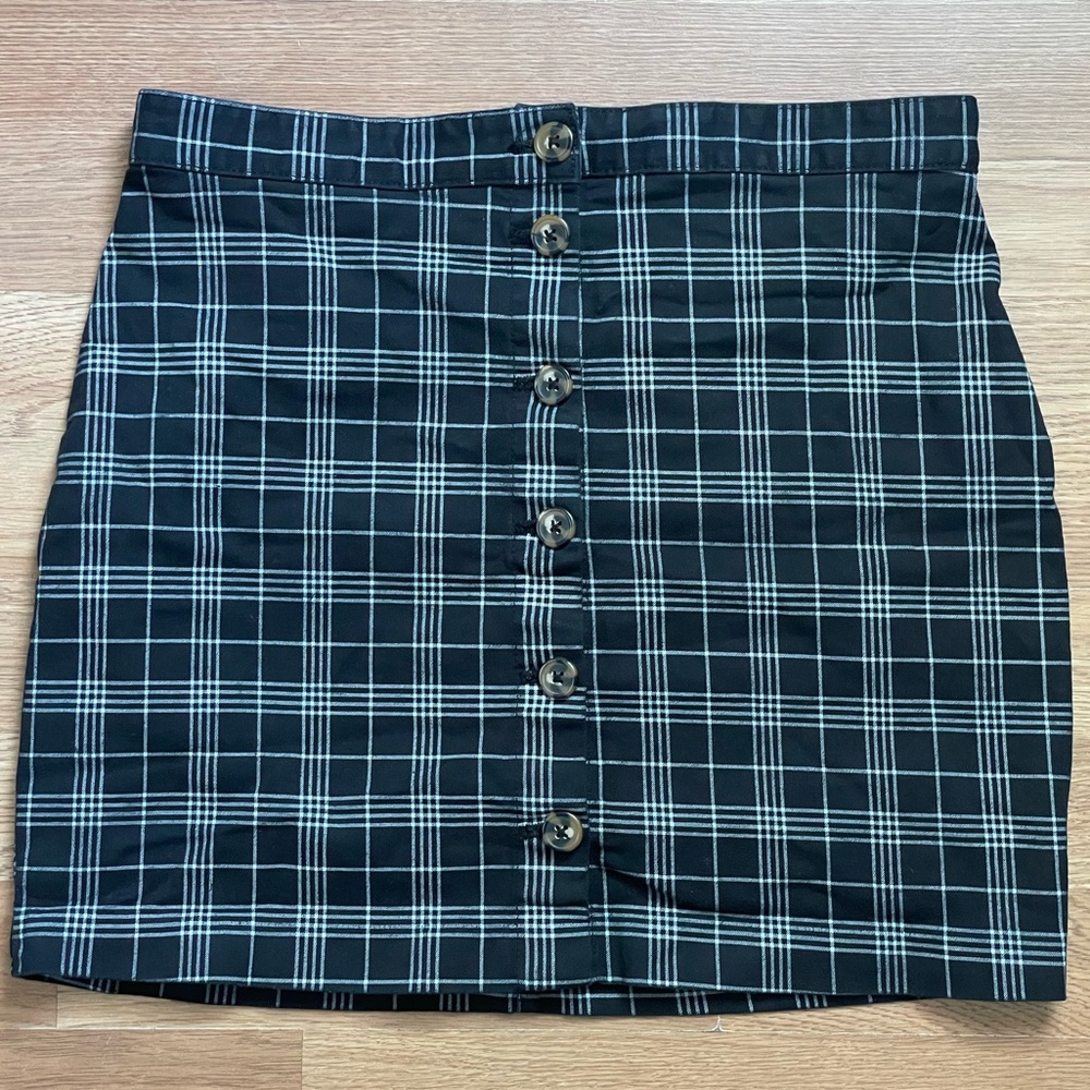 Divided plaid Mini Skirt